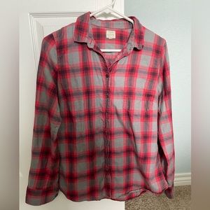 Women’s Medium J Crew plaid button up shirt